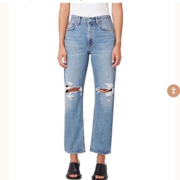Agolde NWT Mia jeans in Rule mid rise - Picture 1 of 8